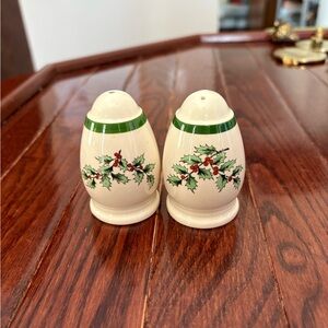 Spode Christmas Tree Salt and Pepper Shakers